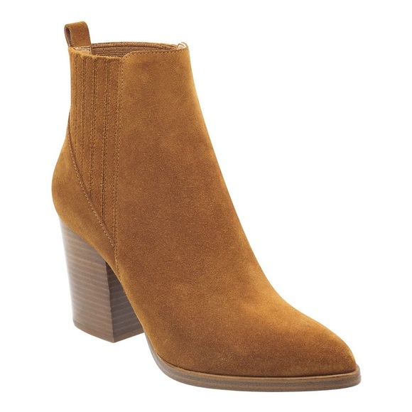 New Marc Fischer Alva pointy toe suede leather brown boot ankle bootie 11 $200